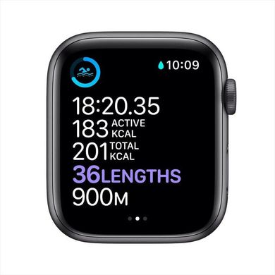 Apple Watch Series 6 40mm Space Gray Aluminum Case with Black Sport Band MG133 MG133UL/A