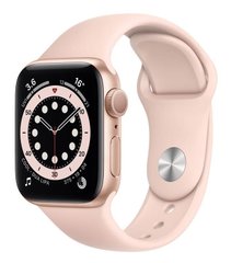 Apple Watch Series 6 40mm Gold Aluminum Case with Pink Sand Sport Band MG123 MG123UL/A