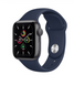 Apple Watch SE GPS 40mm Space Gray Aluminum Case with Deep Navy Sport Band (MYE02)